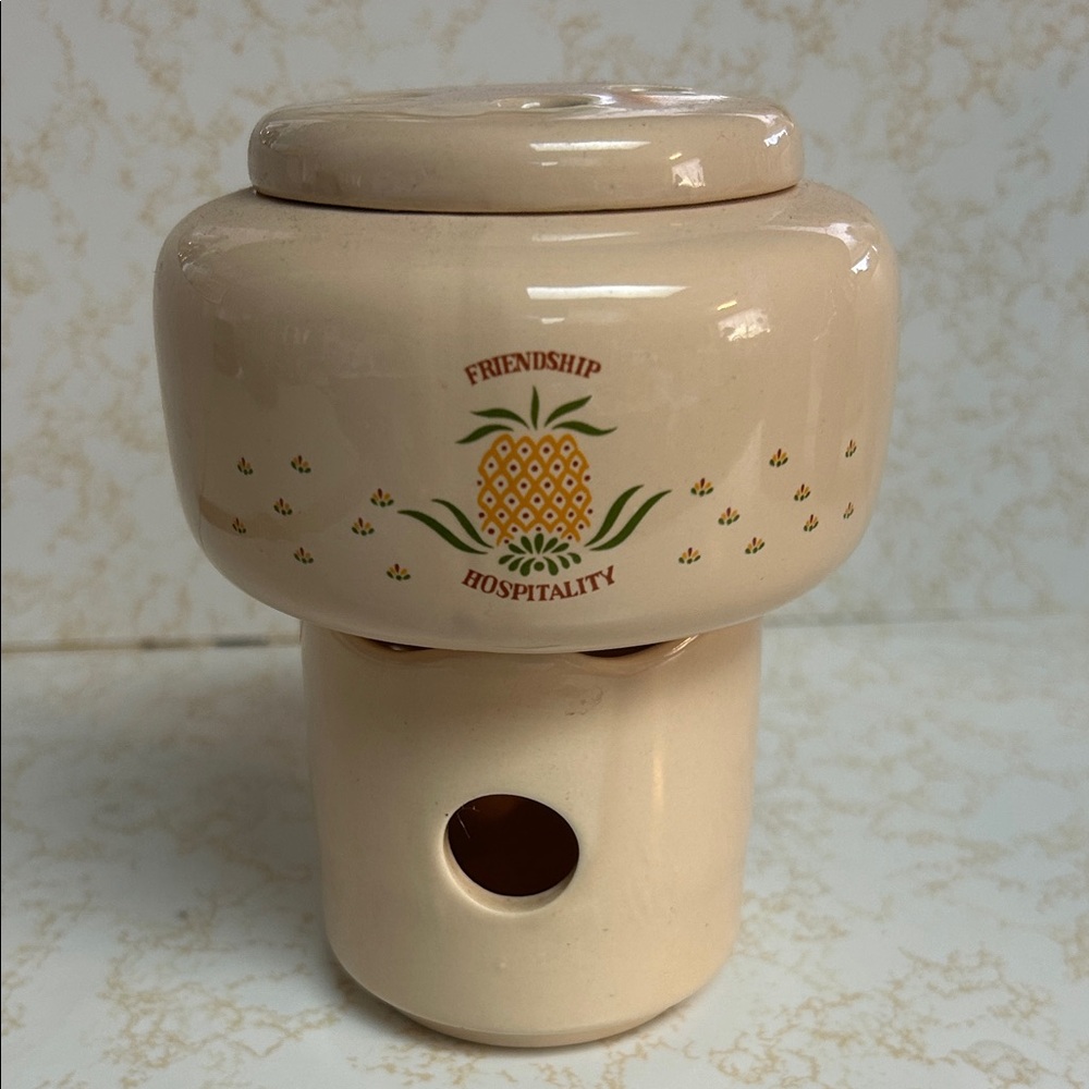 Vintage tea lite Ceramic Pineapple Design Burner